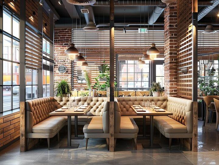 Cafe Dining Furniture Information With Tables, Chairs, and Space Planning Details